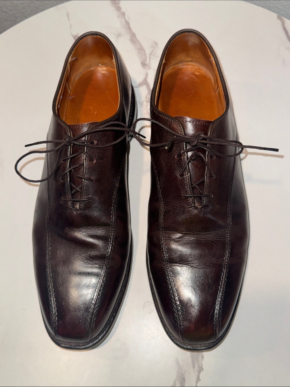 Allen Edmonds Saxon 10.5D 2492 Dark Brown Dress Shoes